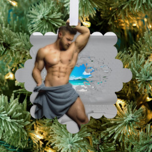 Carte Décorative Serviette d'homme de SlipperyJoe mur de briques bl