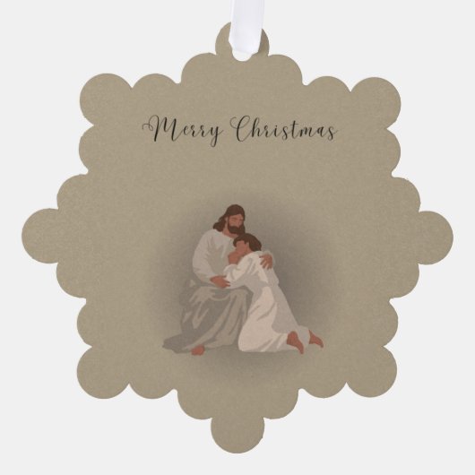 Carte Décorative Serviettes de Noël chrétiennes (Recto)