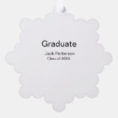 Carte Décorative simple diplôme minimal ajouter nom classe moderne (Verso)