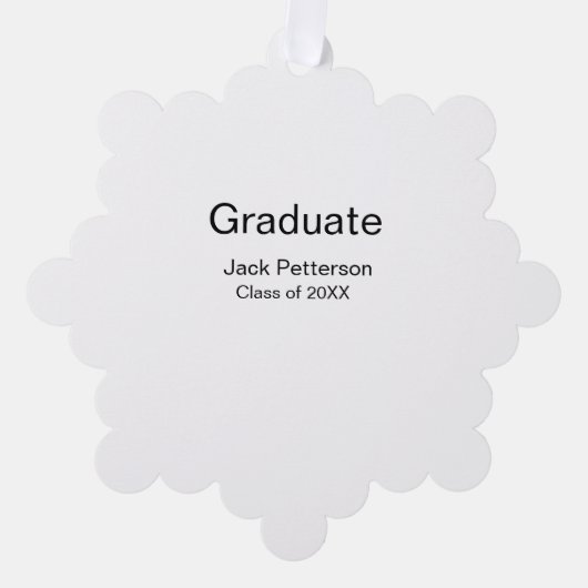 Carte Décorative simple diplôme minimal ajouter nom classe moderne (Recto)