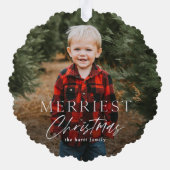 Carte Décorative Simple Script Merveilleuse Photo Holiday (Verso)