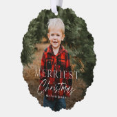 Carte Décorative Simple Script Merveilleuse Photo Holiday (Gauche)