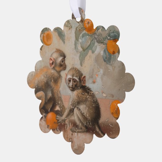 Carte Décorative Singes - Papier à lettres (Gauche)