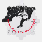 Carte Décorative Ski de descente (Recto)