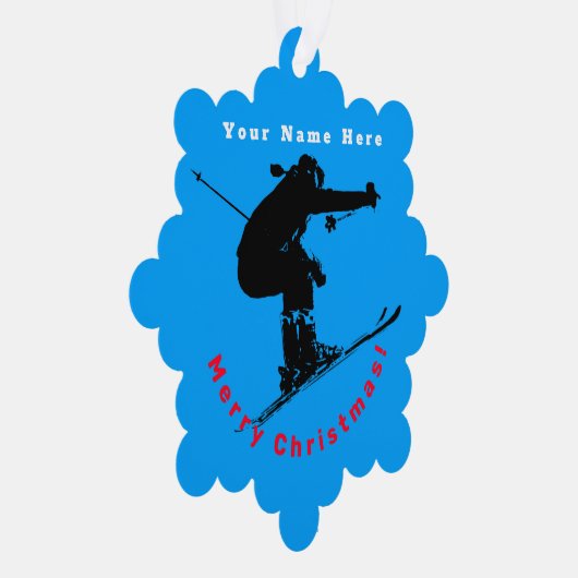 Carte Décorative Ski - Ski de descente (Droite)