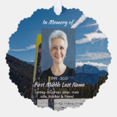 Carte Décorative Skieur chrétien Ski Memorial Cadeau de souvenir (Recto)