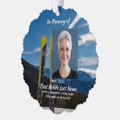 Carte Décorative Skiing Skier Memorial Keepsake  (Gauche)