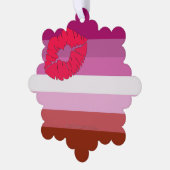 Carte Décorative SlipperyJoe rouge à lèvres drapeau de la fierté le (Gauche)