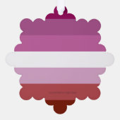 Carte Décorative SlipperyJoe's lesbian pride flag feminine communit (Verso)