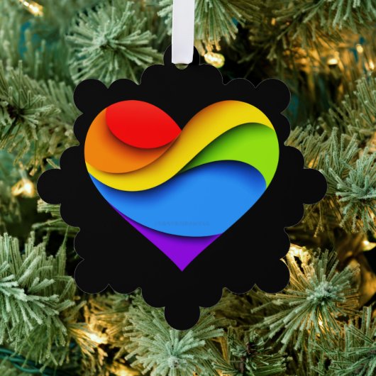 Carte Décorative SlipperyJoe's orgueillement coeur courbes forme 3D (Insitu (Arbre))