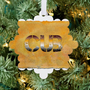 Carte Décorative SlipperyJoe's petit ours mot orange-brun pro