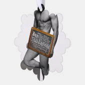 Carte Décorative SlipperyJoe's Thanksgiving man hot six pack abs un (Gauche)