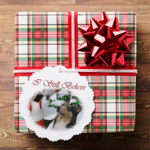 Carte Décorative Smooth Collie Cadeaux de Noël