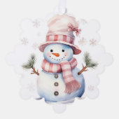 Carte Décorative Snowman givré (Recto)