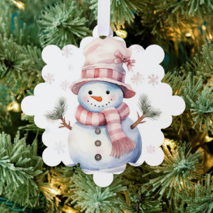 Carte Décorative Snowman givré