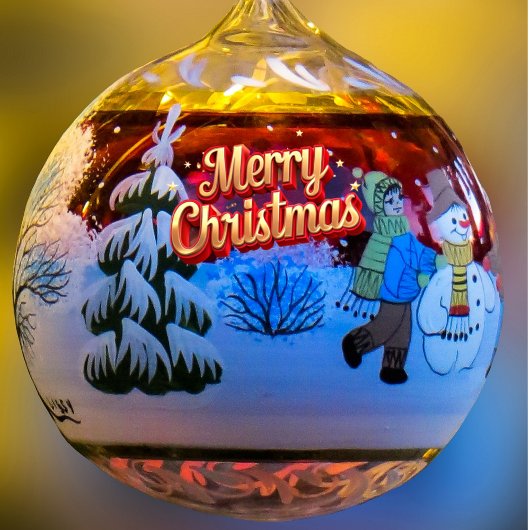 Carte Décorative Snowman traditionnel Keepsaké de Noël