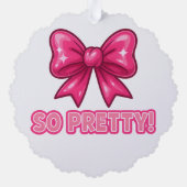 Carte Décorative So Pretty Pink Bow — Vibes de conformité Coquette (Verso)