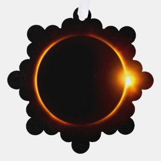 Carte Décorative Solaire Éclipse Soleil foncé et Lune
