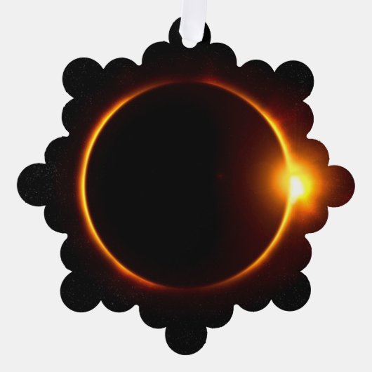 Carte Décorative Solaire Éclipse Soleil foncé et Lune (Recto)