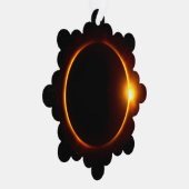 Carte Décorative Solaire Éclipse Soleil foncé et Lune (Droite)