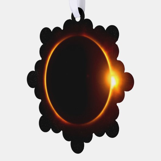 Carte Décorative Solaire Éclipse Soleil foncé et Lune (Gauche)