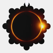 Carte Décorative Solaire Éclipse Soleil foncé et Lune (Verso)