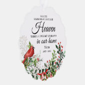 Carte Décorative Someone In Heaven Cardinal Greenery Photo (Droite)