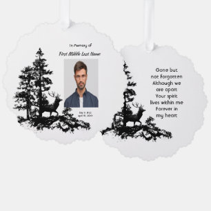 Carte Décorative Souvenir commémoratif Art masculin cerf bois