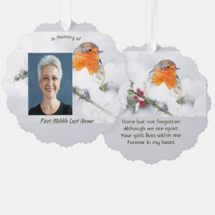 Carte Décorative Souvenir commémoratif rouge-robin anglais