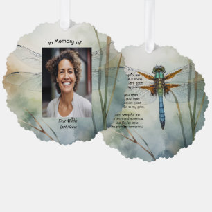 Carte Décorative Souvenir photo commémoratif chrétien Dragonfly per