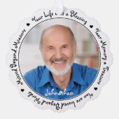 Carte Décorative Souvenir Sympathy Keepsaké Photo commémorative (Recto)