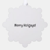 Carte Décorative Star de Noël gay avec drapeau LGBT (Verso)