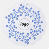 Carte Décorative Star Wreath Logo Business (Verso)