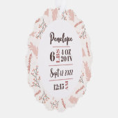 Carte Décorative Statistiques sur les naissances Noël (Droite)