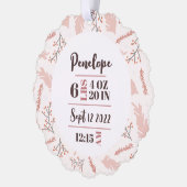 Carte Décorative Statistiques sur les naissances Noël (Gauche)