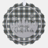 Carte Décorative Stewart Blue robe écossaise Tartan Christmas (Verso)