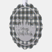 Carte Décorative Stewart Blue robe écossaise Tartan Christmas (Gauche)