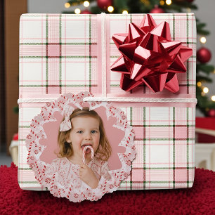 Carte Décorative Sucre de canne de menthe poivrée Photo de Noël per