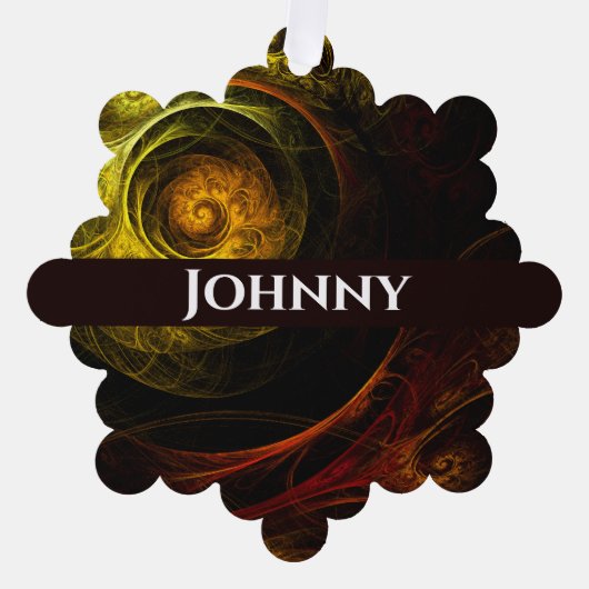 Carte Décorative Sunrise Floral Red Abstrait Art (Recto)