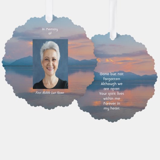 Carte Décorative Sunset Evening Sky Dusk Memorial Pocket Keepsake (Recto/Verso)