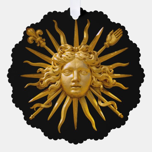 Carte Décorative Symbole de Louis XIV le Roi Soleil (Recto)