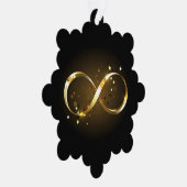 Carte Décorative Symbole d'infini doré (Droite)