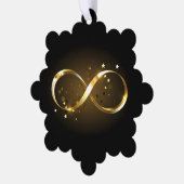 Carte Décorative Symbole d'infini doré (Gauche)