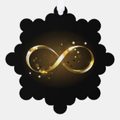 Carte Décorative Symbole d'infini doré (Verso)