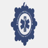 Carte Décorative Symbole EMT personnalisé Technicien Médicale d'urg (Droite)