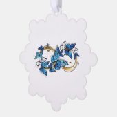 Carte Décorative Symbole infini de papillons Morpho bleus (Gauche)
