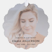 Carte Décorative Sympathie pour la conservation du souvenir moderne (Verso)