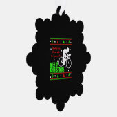 Carte Décorative T-shirt de Bicycle Christmas (Droite)