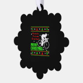 Carte Décorative T-shirt de Bicycle Christmas (Gauche)