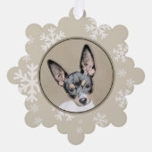 Carte Décorative Tableau Rat Terrier - Cute Original Chien Art (Recto)